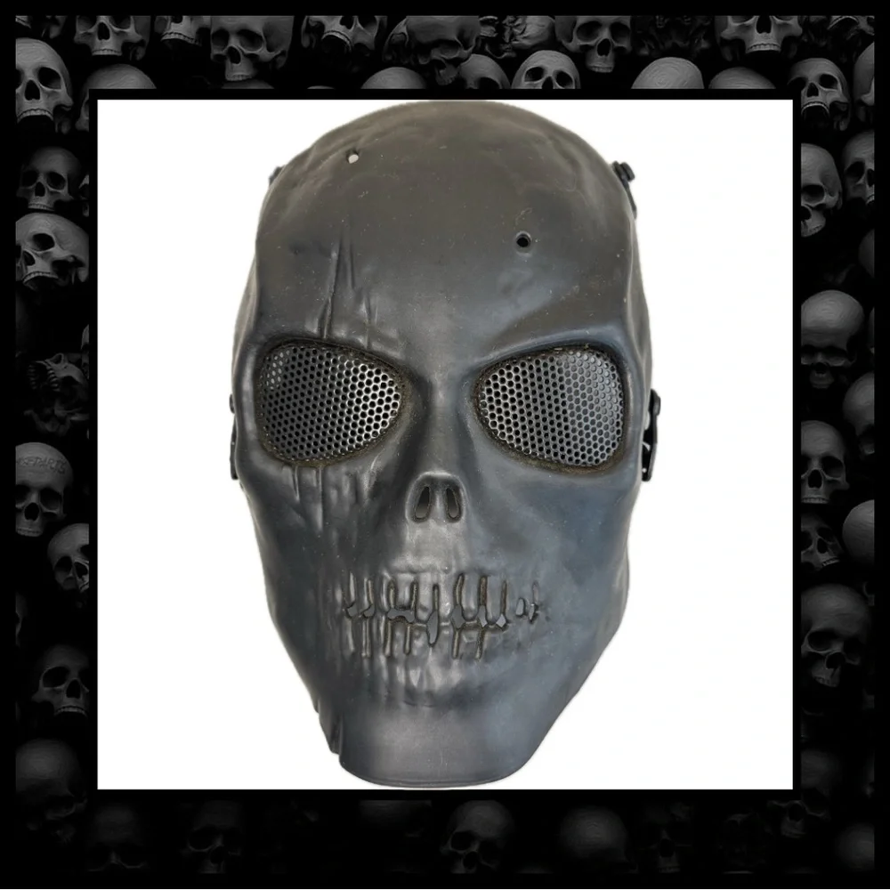 Charcoal Black Full Face Airsoft Paintball Mask